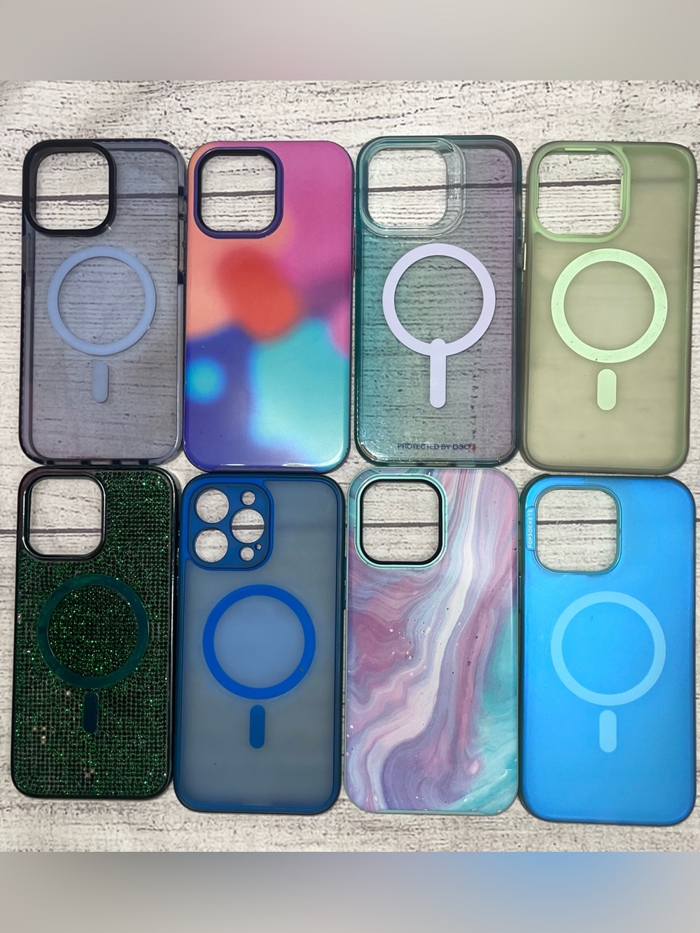 Lot Of 8 iphone 12 Pro Max Cell Phone Cases USED